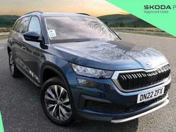 Petrol blue metallic Used 2022 Skoda Kodiaq SE Drive SUV | £19,495 (Fair price)