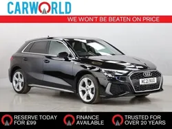 Black Used 2021 Audi A3 Sportback e-tron S-Line Sedan | £18,600 (Fair price)