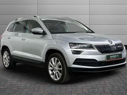 Brilliant silver metallic Used 2022 Skoda Karoq SE L SUV | £19,400 (Fair price)