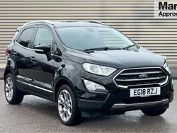 Black Used 2018 Ford Ecosport Titanium SUV | £9,104 (Fair price)
