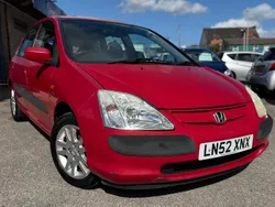 Red Used 2002 Honda Civic Executive Hatchback | £1,295 (Expensive)