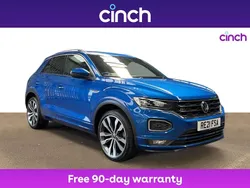 Blue Used 2021 VW T-Roc R-line SUV | £22,699 (Fair price)