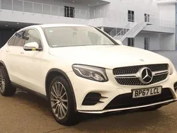 White Used 2018 Mercedes GLC220 AMG line Coupe | £10,400