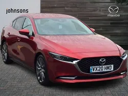 Red Used 2020 Mazda 3 Inclusive Sedan | £15,479 (Fair price)