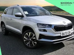 Brilliant silver metallic Used 2022 Skoda Karoq SE L SUV | £18,995 (Fair price)
