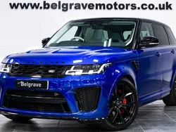 Estoril svr blue metallic Used 2022 Land Rover Range Rover Sport SVR SUV | £62,480 (A bit pricey)