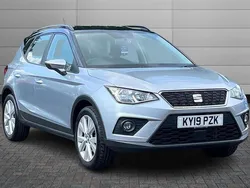Nevada white with black roof Used 2019 Seat Arona SE Technology SUV | £11,500 (Fair price)