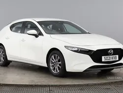 White Used 2021 Mazda 3 Hatchback | £13,495 (Good price)