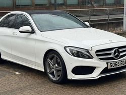 White Used 2016 Mercedes C220 AMG Line Premium Plus Sedan | £10,790 (Fair price)