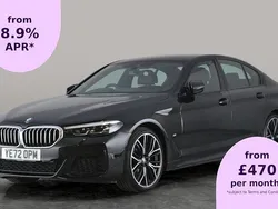 Black Used 2022 BMW 520 M Sport Sedan | £29,745 (Fair price)