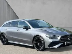 Mountain grey metallic Used 2024 Mercedes CLA220 AMG Line Premium Plus Sedan | £30,705 (Fair price)