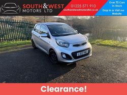 Silver Used 2012 Kia Picanto Air Hatchback | £1,985 (Fair price)