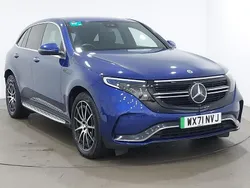 Blue Used 2021 Mercedes EQC400 AMG line SUV | £20,998 (Fair price)