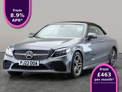 Grey Used 2022 Mercedes C220 AMG line Cabriolet | £27,936 (Expensive)