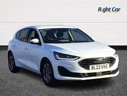 White Used 2022 Ford Focus Titanium Hatchback | £12,999 (Fair price)
