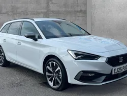 Metallic glacial white New 2025 Seat Leon FR Sport Estate | £29,490