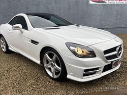 White Used 2014 Mercedes SLK250 AMG Cabriolet | £7,995 (A bit pricey)
