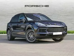 Jet black metallic Used 2022 Porsche Cayenne Platinum Edition SUV | £58,990 (A bit pricey)