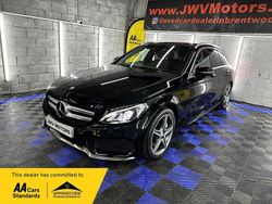 Black Used 2015 Mercedes C250 AMG Line Premium Plus Estate | £13,995 (Expensive)