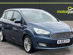 Chrome blue Used 2018 Ford Grand C-Max Titanium MPV | £9,950 (Fair price)