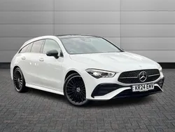 White Used 2024 Mercedes CLA220 Shooting Brake AMG Line Premium Plus Estate | £33,290 (Expensive)