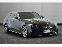 Black Used 2022 Mercedes C200 AMG line Estate | £22,890 (Super price)