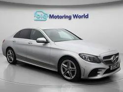 Silver Used 2021 Mercedes C220 AMG line Sedan | £20,100 (Fair price)
