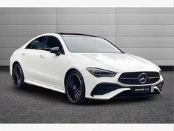 White Used 2024 Mercedes CLA200 AMG Line Premium Plus Coupe | £33,550 (A bit pricey)