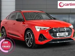 Red Used 2022 Audi e-tron Black Edition SUV | £29,990 (A bit pricey)