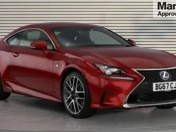 Red Used 2017 Lexus RC300h Sport Line Coupe | £19,337 (Good price)