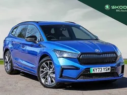 Blue Used 2024 Skoda Enyaq iV SportlinePlus SUV | £31,995 (Good price)