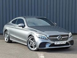 Grey Used 2022 Mercedes C200 AMG line Coupe | £26,998 (Expensive)