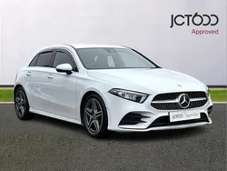 White Used 2021 Mercedes A220 AMG line Hatchback | £18,684 (Fair price)