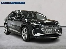 Black Used 2025 Audi Q4 e-tron S-Line SUV | £35,648 (Good price)