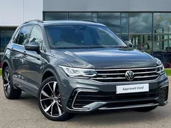 Dolphin grey metallic Used 2022 VW Tiguan R-line SUV | £29,601 (Fair price)