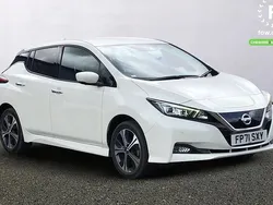 White Used 2021 Nissan Leaf Tekna Hatchback | £12,299 (Fair price)