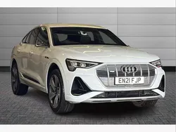White Used 2021 Audi e-tron Sportback S-Line SUV | £26,250 (Fair price)