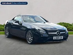 Black Used 2019 Mercedes SLC300 AMG line Cabriolet | £23,999 (Expensive)