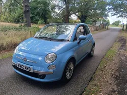 Blue Used 2012 Fiat 500 Lounge Cabriolet | £3,495 (Good price)