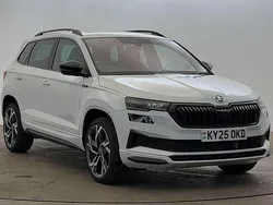 Moon white metallic Used 2025 Skoda Karoq SportLine SUV | £31,995 (A bit pricey)