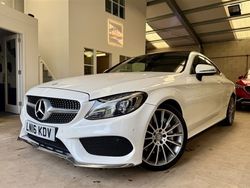 White Used 2016 Mercedes C250 AMG line Coupe | £13,995 (Expensive)