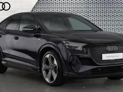 Purple Used 2024 Audi Q4 e-tron Black Edition SUV | £32,669 (Fair price)