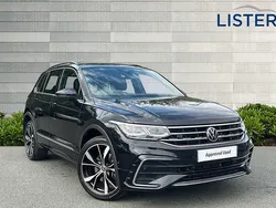 Deep black Used 2021 VW Tiguan R-line SUV | £24,890 (A bit pricey)