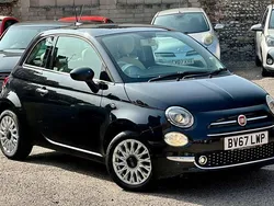 Black Used 2017 Fiat 500 Lounge Hatchback | £5,895 (Fair price)