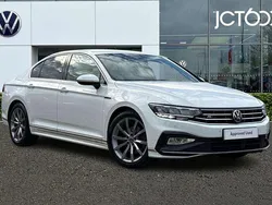 White Used 2021 VW Passat R-line Sedan | £23,372 (Expensive)