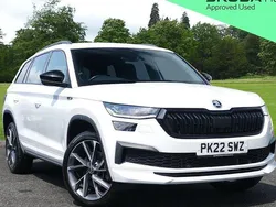 White Used 2022 Skoda Kodiaq SportLine SUV | £29,395 (A bit pricey)