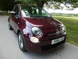 Red Used 2016 Fiat 500 Pop Star Hatchback | £6,490 (Fair price)