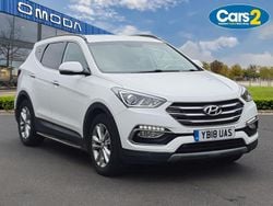 White Used 2018 Hyundai Santa Fe Premium SUV | £14,995 (Super price)