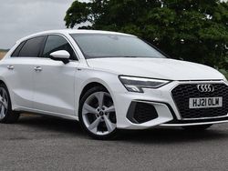 White Used 2021 Audi A3 Sportback S-Line Hatchback | £19,999 (Fair price)