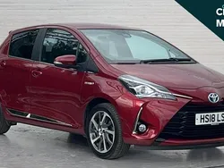 Red Used 2018 Toyota Yaris Hybrid Hatchback | £13,229 (Fair price)